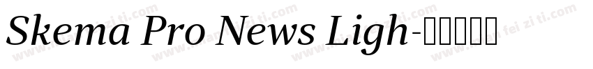 Skema Pro News Ligh字体转换